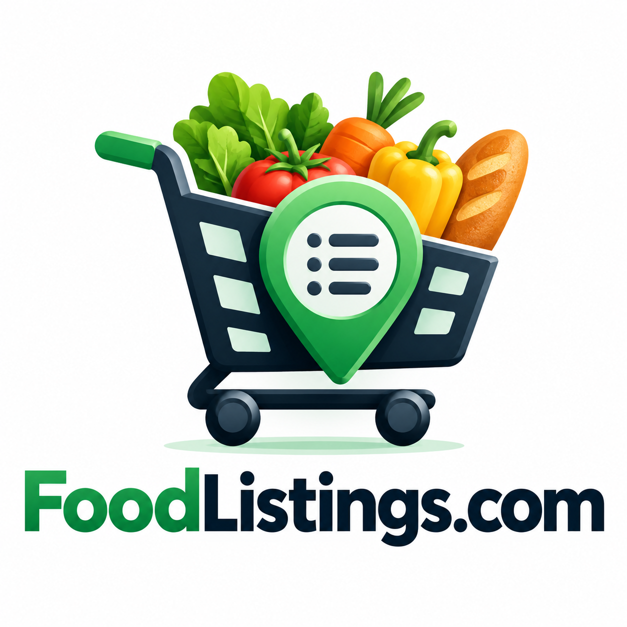 FoodListings.com domain name artwork